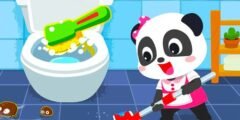 Baby Panda House Cleaning